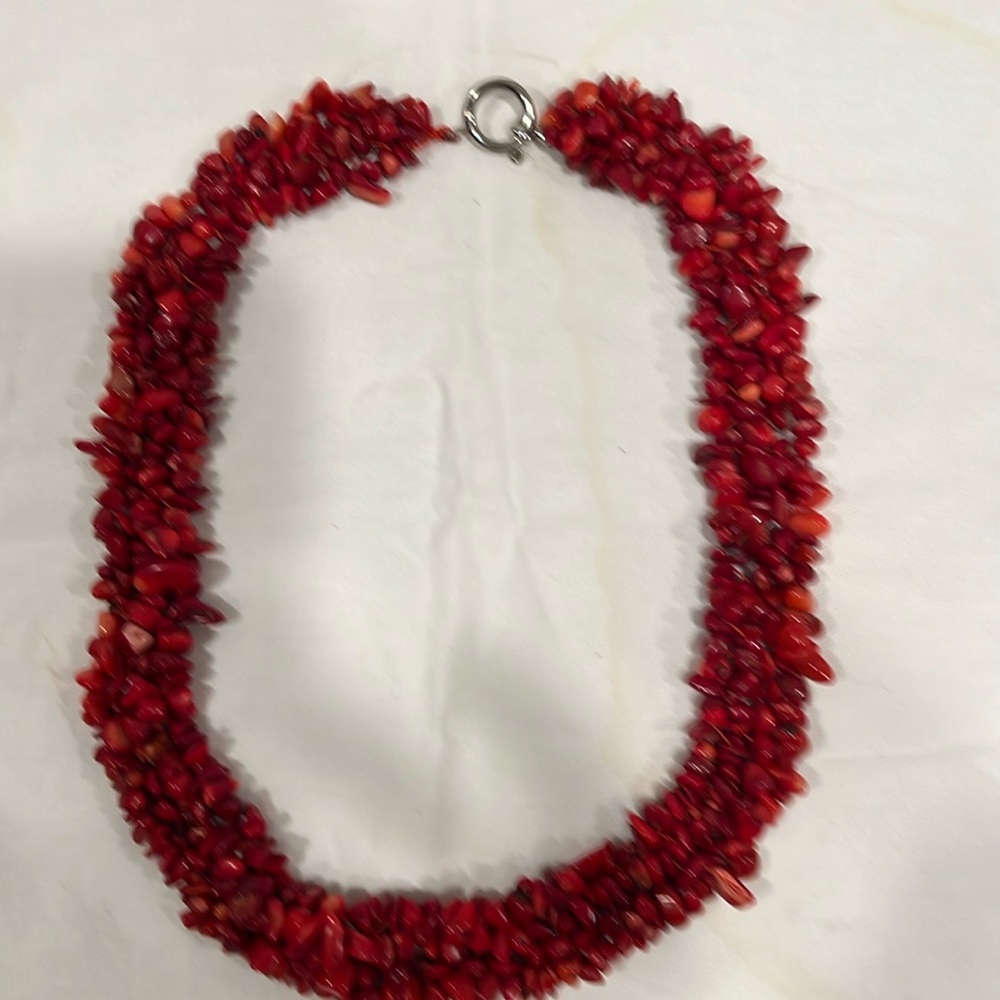 Stunning coral necklace.
